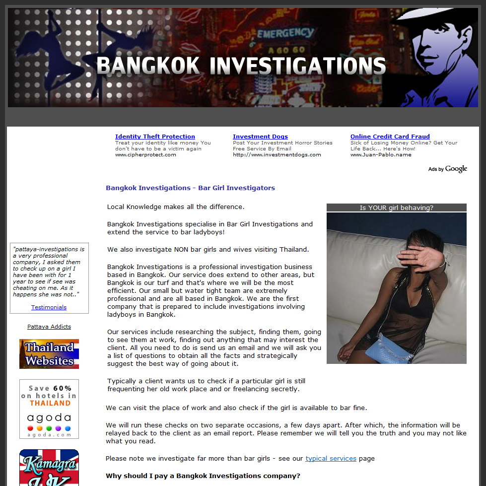 Bangkok Private Investigations
