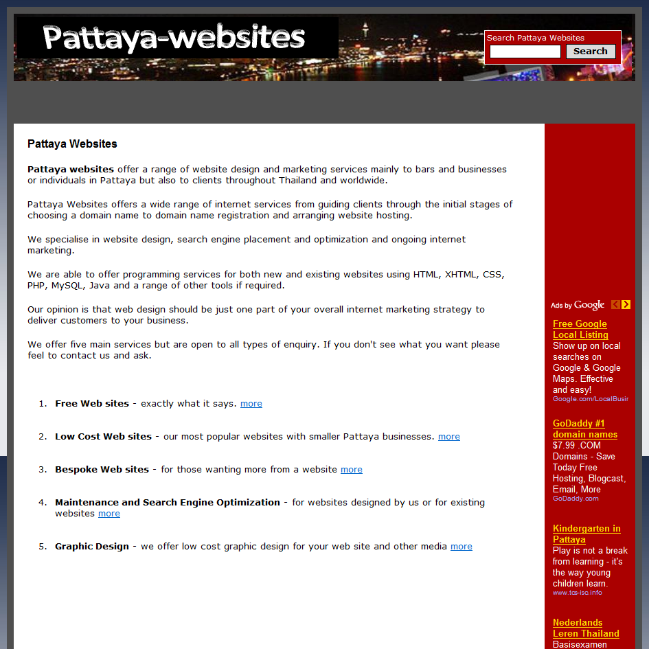 Pattaya Websites